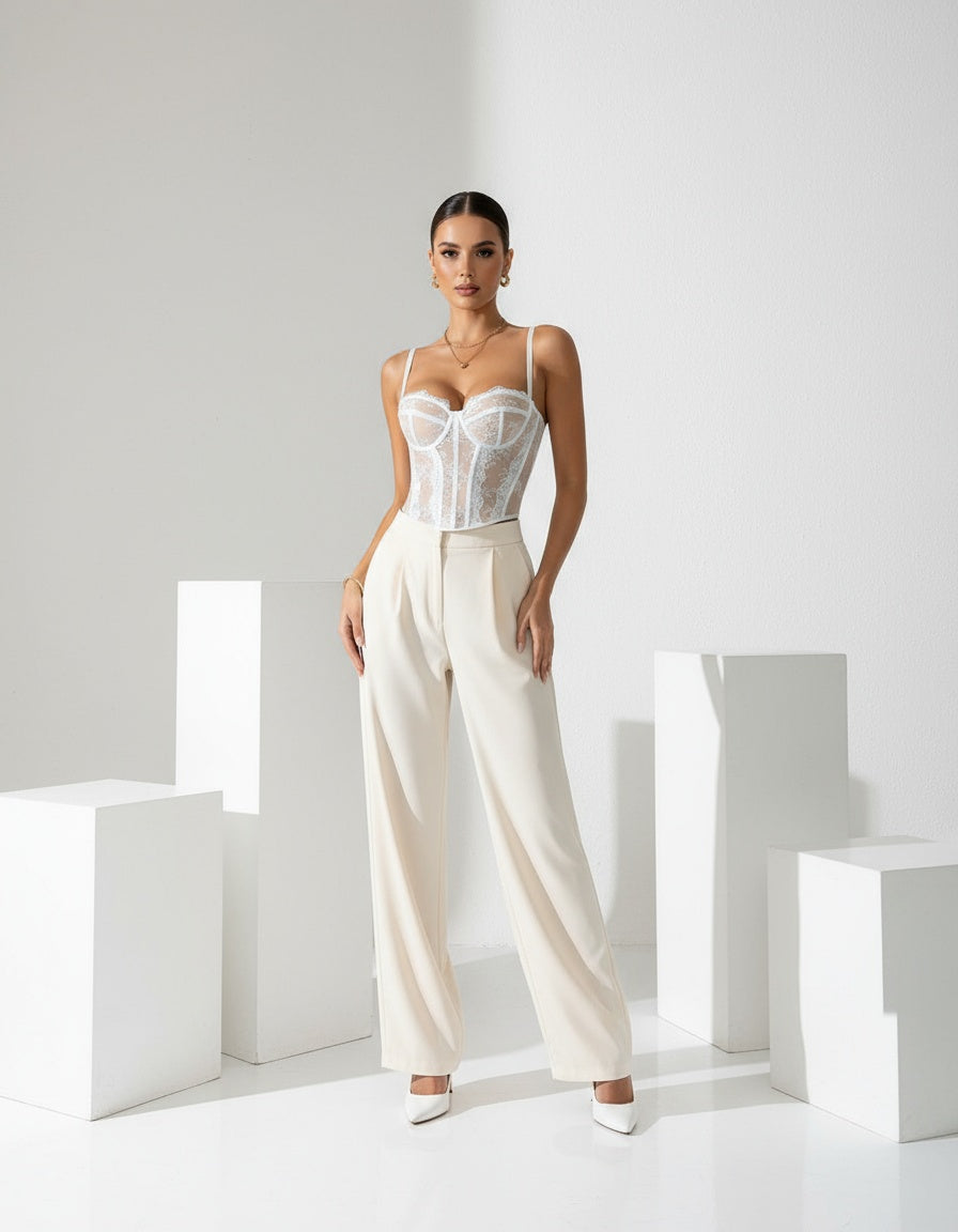 Sculpting Lace Corset Top