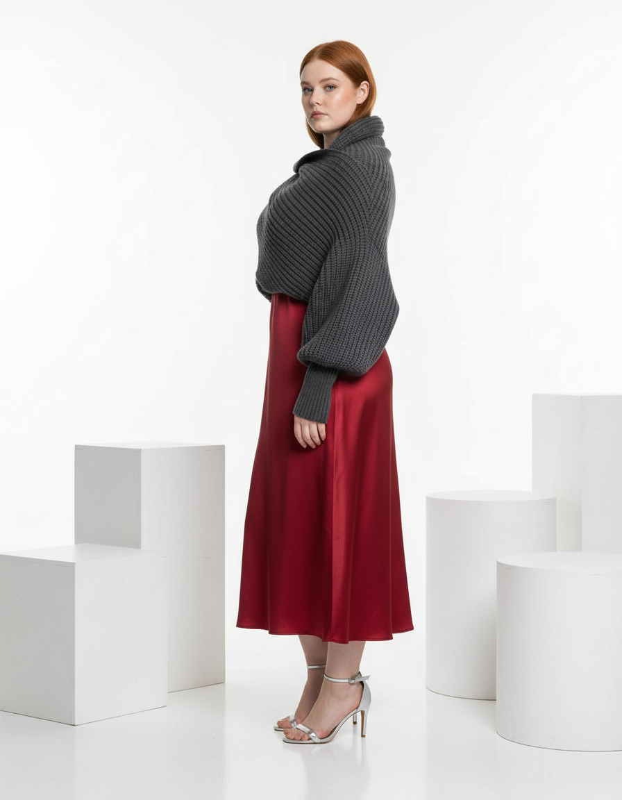 Convertible Knit Scarf Sweater