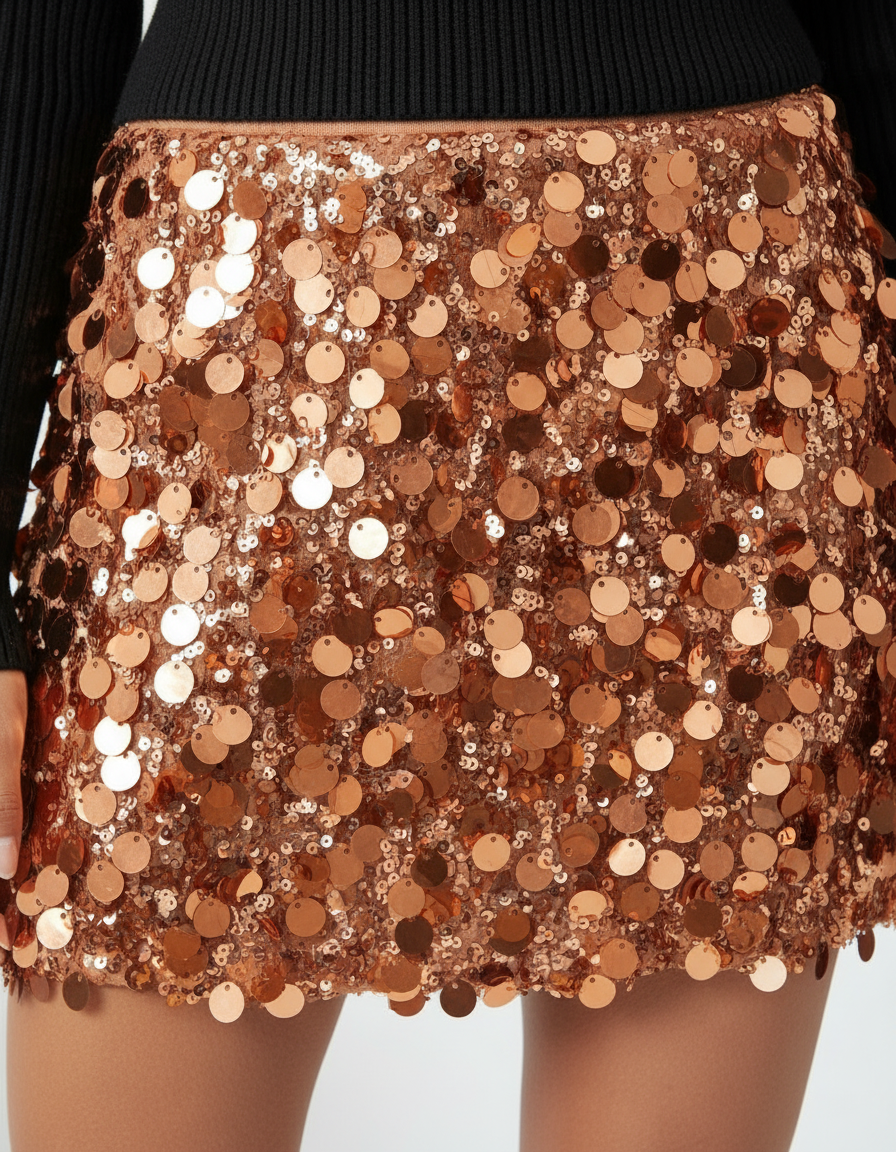 Sequin Mini Skirt